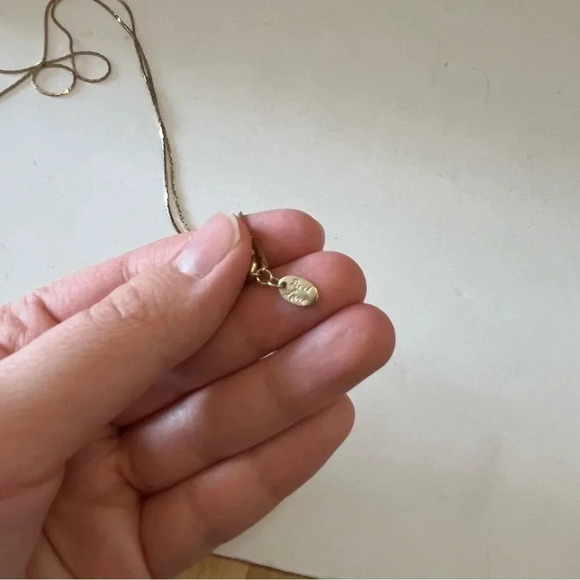 Vintage Park Lane Gold Dipped Large Sea Shell Pendant Necklace 14” Chain - Picture 8 of 8